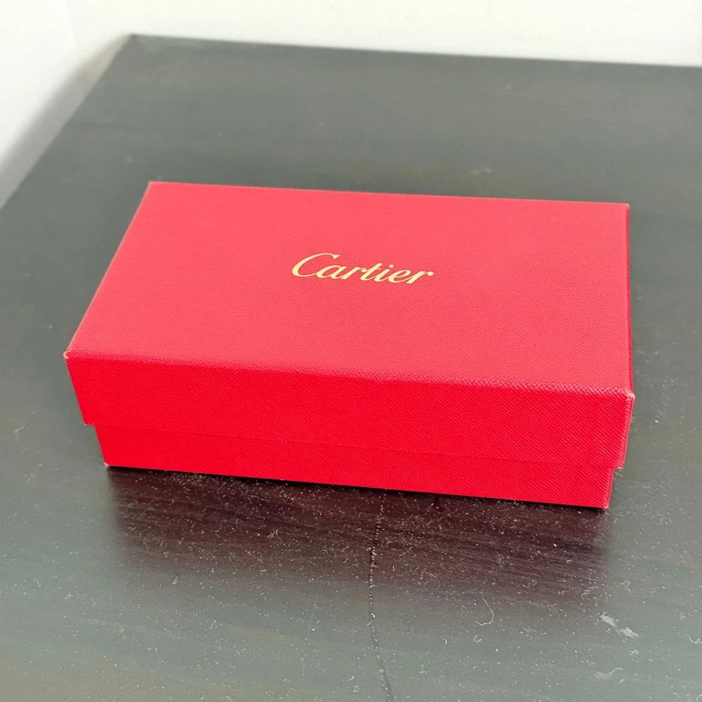 Cartier Red Eyewear Box with International Guarantee Certificate and Parts